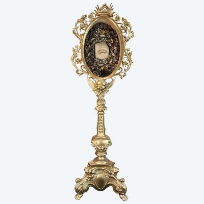 Imposing Reliquary Monstrance Of Saint Octavian - circa 1800
