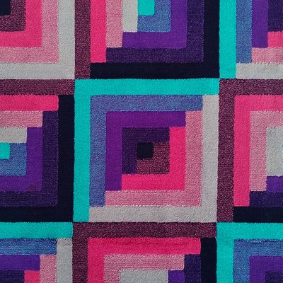 1980s Gorgeous Geometric Italian Woolen Rug by Missoni for T&J Vestor