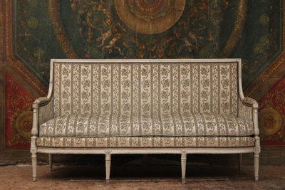 Louis XVI period sofa / bench, stamped G. Jacob, 18th century