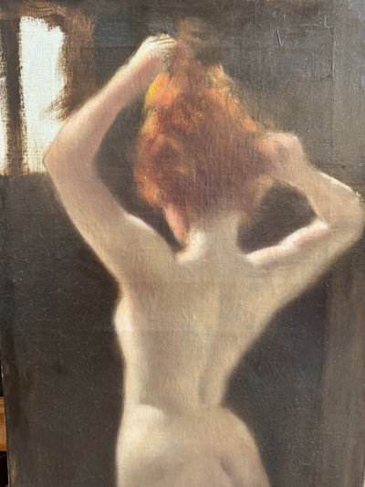 Französische Schule des Impressionismus - Akt am Fenster, circa 1890