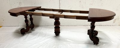 Table a pied central Napoléon III Acajou massif XIX siècle