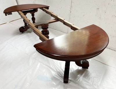 Table a pied central Napoléon III Acajou massif XIX siècle