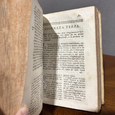 Ancient Book Decameron by Giovanni Boccaccio - Revised Venetian Edition - 1762