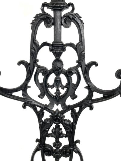 Majestueux Porte-Manteau Porte-Parapluie en Fonte – Style Art Nouveau – 19ème – Brasserie Parisienne
