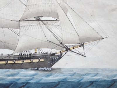 Portrait de bateau, XIXe siècle.