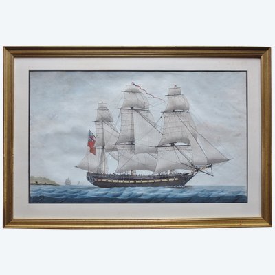 Portrait de bateau, XIXe siècle.
