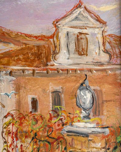 Serge Belloni (1925-2005) - Der Garten des Poeten in Venedig Öl auf Leinwand um 1970