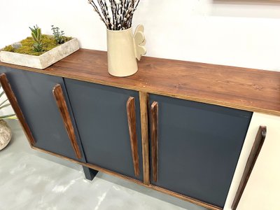 Credenza francese in pino, stile Perriand / Prouvé - 1950 circa