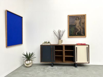 Credenza francese in pino, stile Perriand / Prouvé - 1950 circa