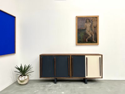 Credenza francese in pino, stile Perriand / Prouvé - 1950 circa