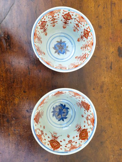  2 bols en cloisonné, Asie fin XIXème début XXème siècle