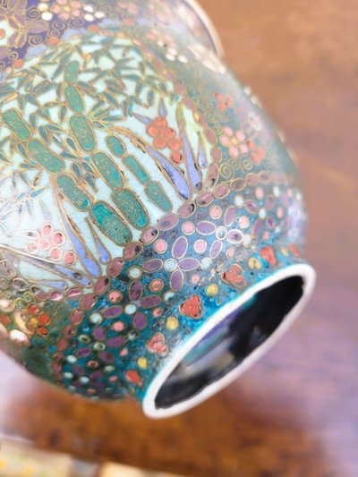  2 bols en cloisonné, Asie fin XIXème début XXème siècle