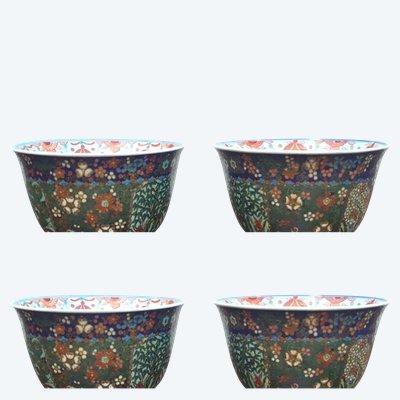  2 bols en cloisonné, Asie fin XIXème début XXème siècle