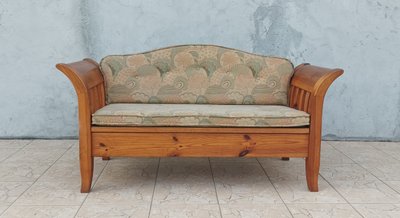 Banquette vintage en pin