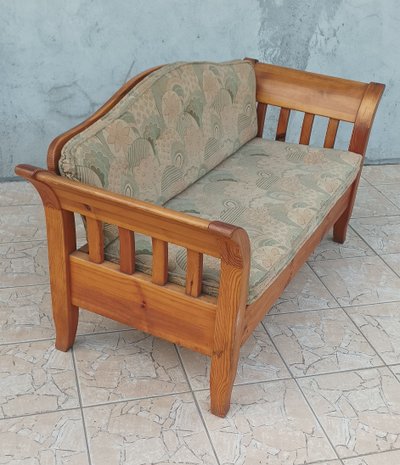 Banquette vintage en pin