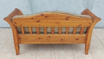 Banquette vintage en pin