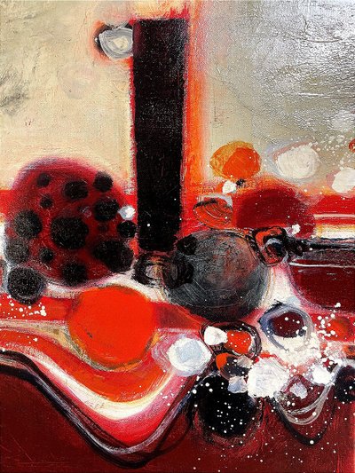 Frédéric Menguy (1927-2007), Oil on canvas, 1970s, "Bouquet de fleurs".