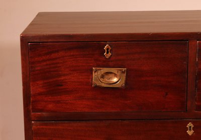 Cassettiera militare o della marina in mogano - XIX secolo