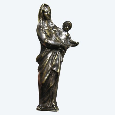 Bronze Virgin Applique 17th century.