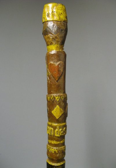 Canne d'Art Populaire De Soldat De l'Armée d'Afrique.