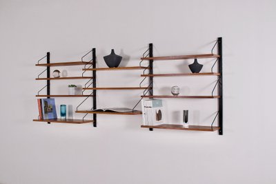Danish modular wall shelf Poul Cadovius