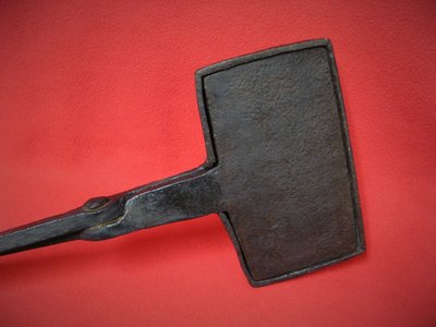 Moule à Oublies De Mariage. 18th Century Wrought Iron Waffle Maker.