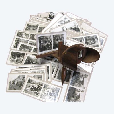 World War 14/18. Lot of 85 Stereoscopic Photo Views