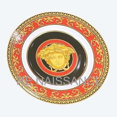 Coppia di piatti rossi Medusa