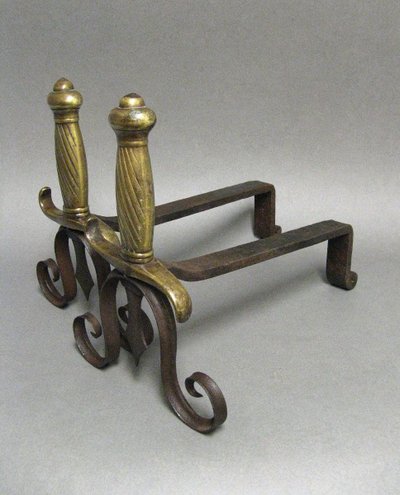 Pair of 19th century Arsenal Chenets.
