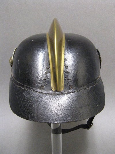 Fireman Helmet II Reich 14/18 War. Hessen WWI.