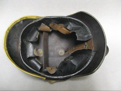 Fireman Helmet II Reich 14/18 War. Hessen WWI.