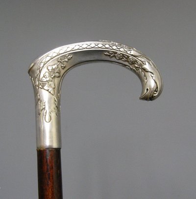 Canne à Pommeau à Tête d'Aigle Vers 1900.