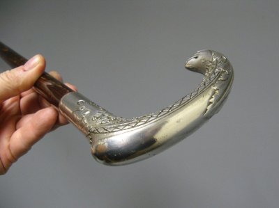 Canne à Pommeau à Tête d'Aigle Vers 1900.