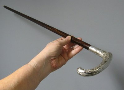 Canne à Pommeau à Tête d'Aigle Vers 1900.