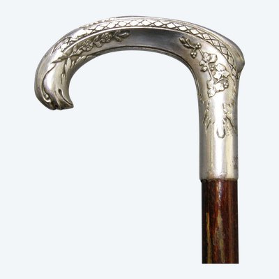 Canne à Pommeau à Tête d'Aigle Vers 1900.