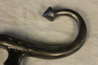 Wrought iron door knocker in the Haute Epoque style, complete 19th century