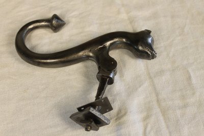Wrought iron door knocker in the Haute Epoque style, complete 19th century