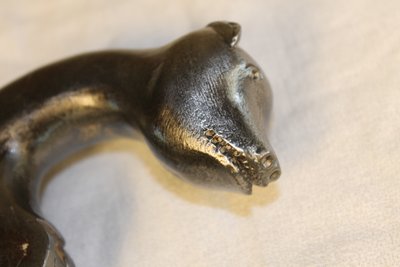 Wrought iron door knocker in the Haute Epoque style, complete 19th century