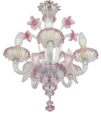 Murano blown glass chandelier