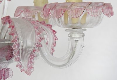 Murano blown glass chandelier