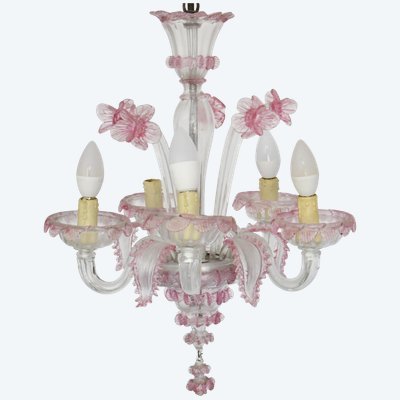 Murano blown glass chandelier