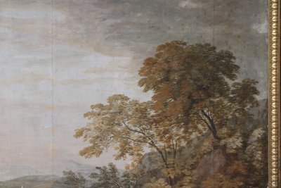 Large canvas painted in the Hubert Robert style, early 20th century
