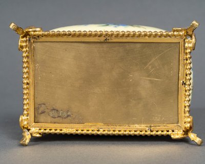 An enamel jewelry box, late 19th century