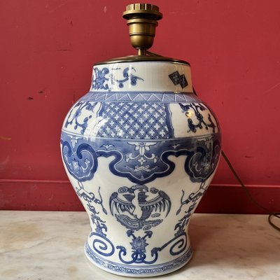 Lamp base, Chinese porcelain