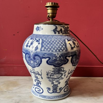 Lamp base, Chinese porcelain