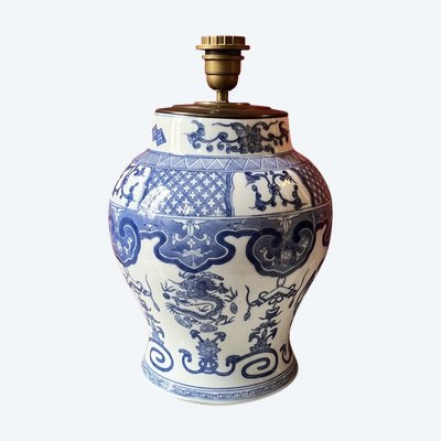 Lamp base, Chinese porcelain