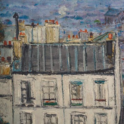 Serge Belloni (1925-2005), The Staircase on the Rue du Calvaire in Montmartre, Oil on canvas, Circa 
