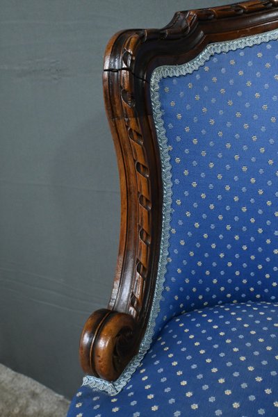 Beech Swivel Harpist Chair, Louis XVI style - Early 20th century