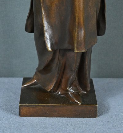Bronzo "Dante", di A. Forestier - Fine del XIX secolo