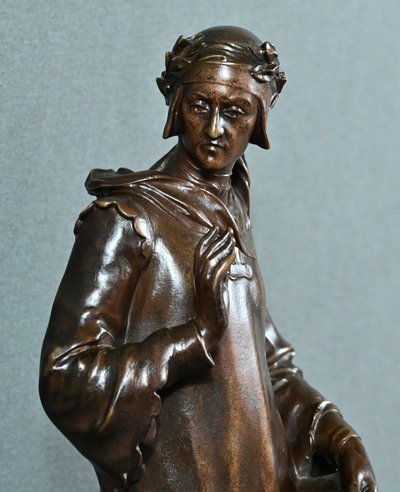 Bronzo "Dante", di A. Forestier - Fine del XIX secolo